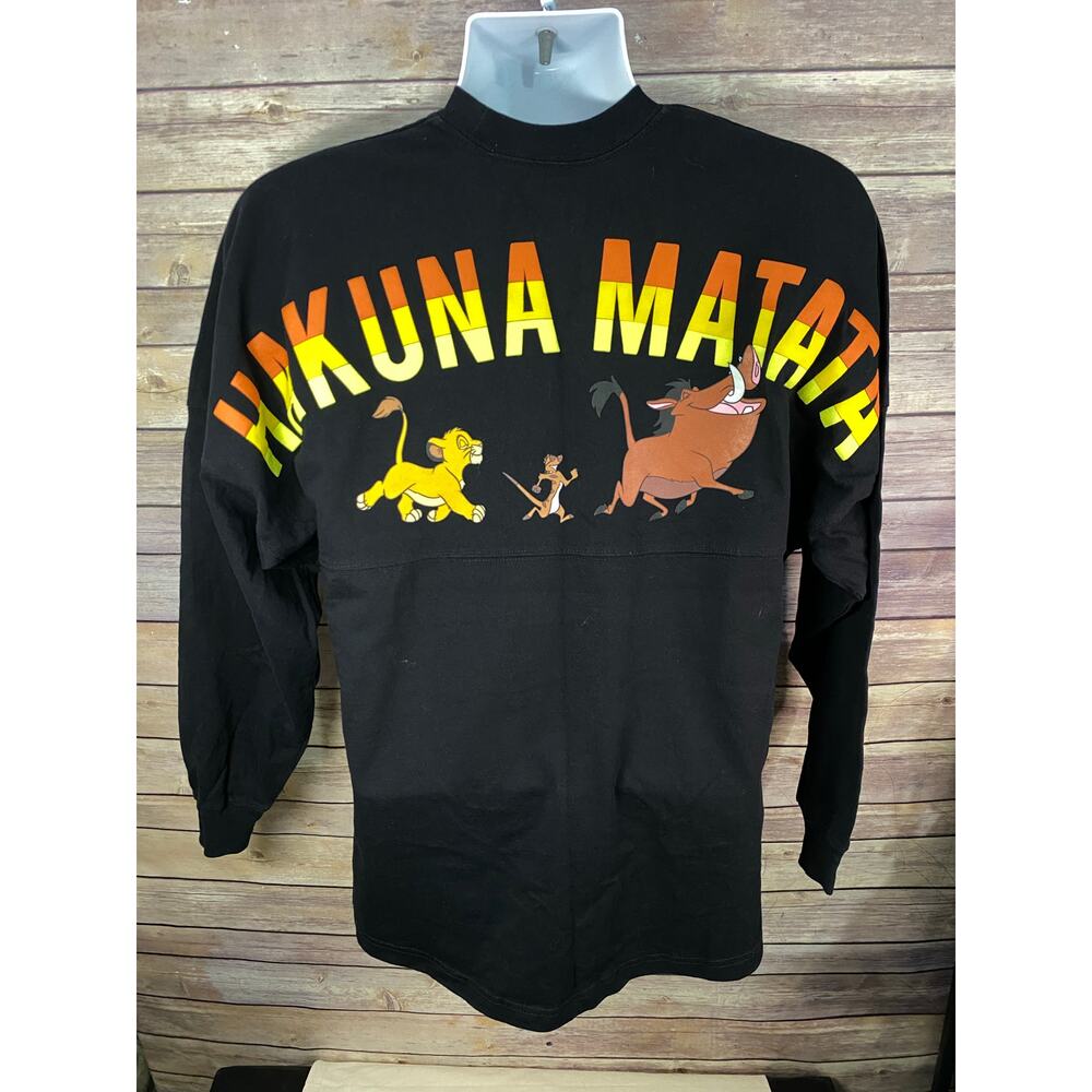 Disney The Lion King Shirt Spirit Jersey Hakuna Matata Black Simba Small
